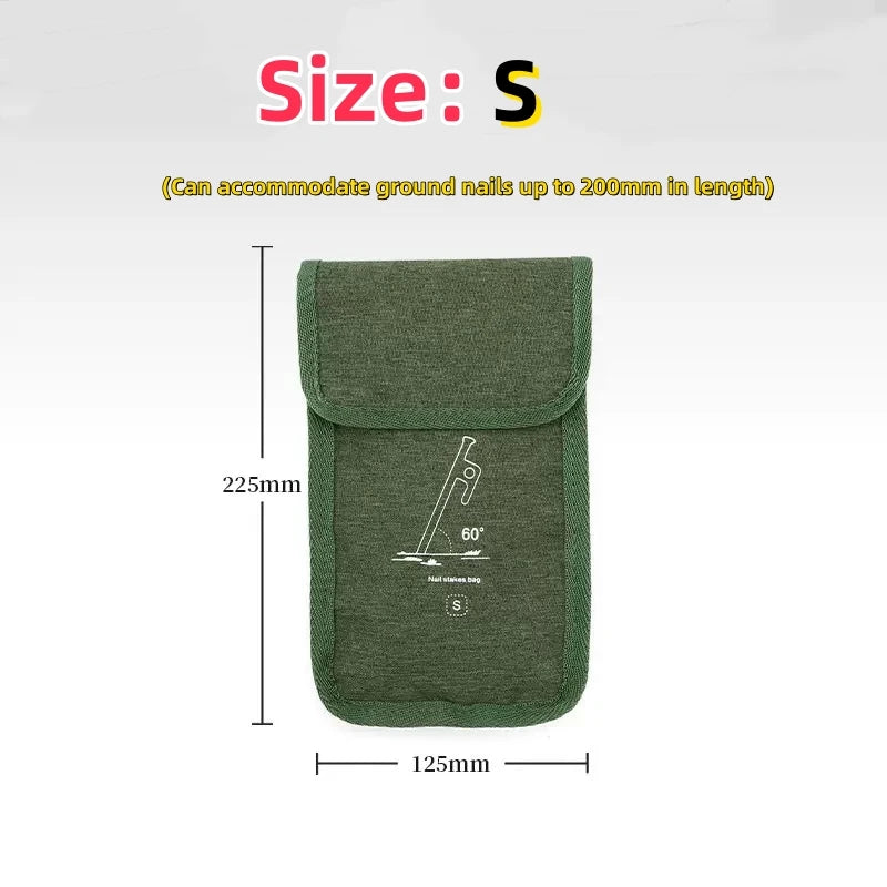 Outdoor Ground Nail Oxford Cloth Storage Bag Camping Kit Multifunctional Travelling Camping Equipment Accessories Storage Bag 