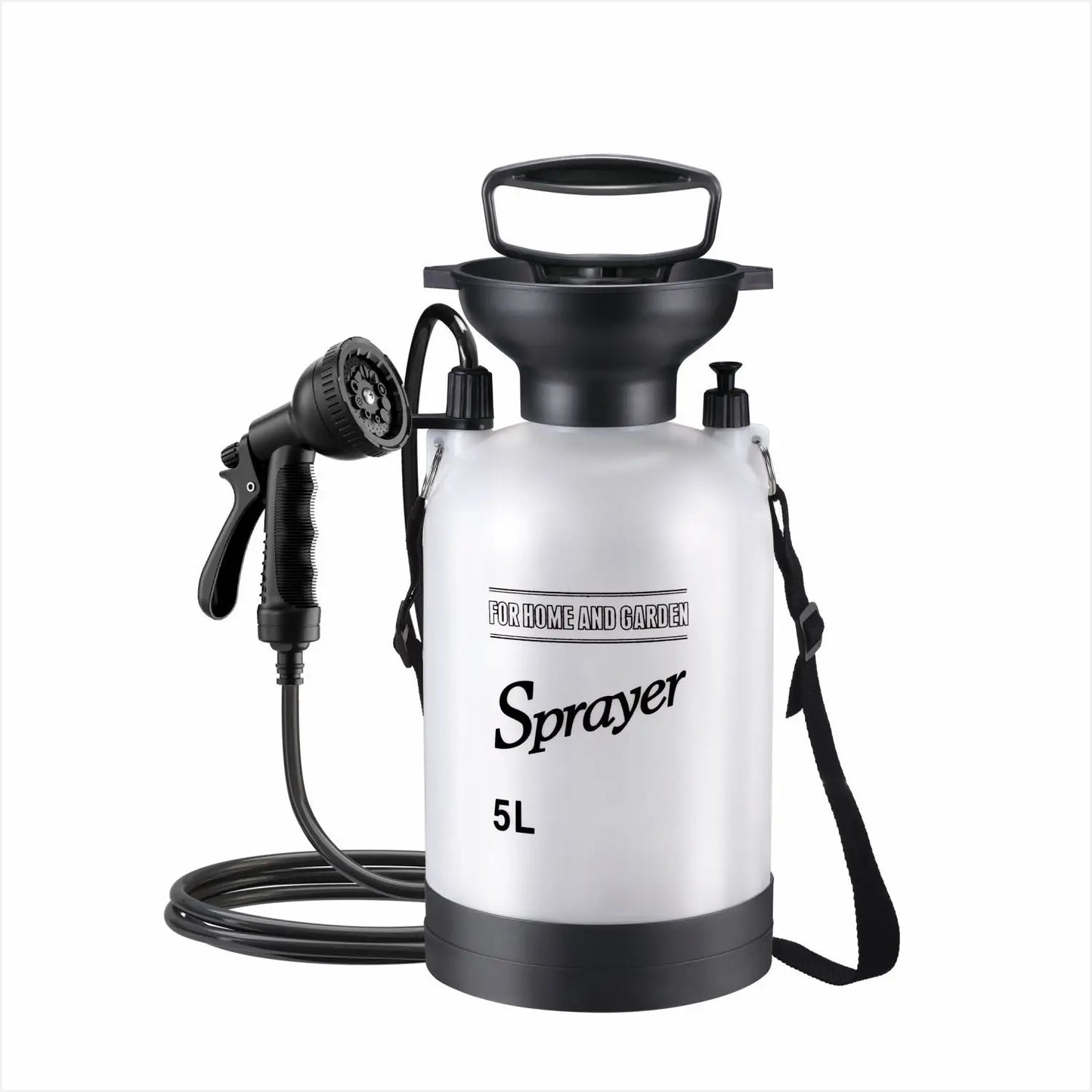 1PCS Outdoor Manual Camping Shower,3/5/8L Multi-functional Shower Pump for Pet Bath Car Wash,Portable Shower Tool with 3m Hose