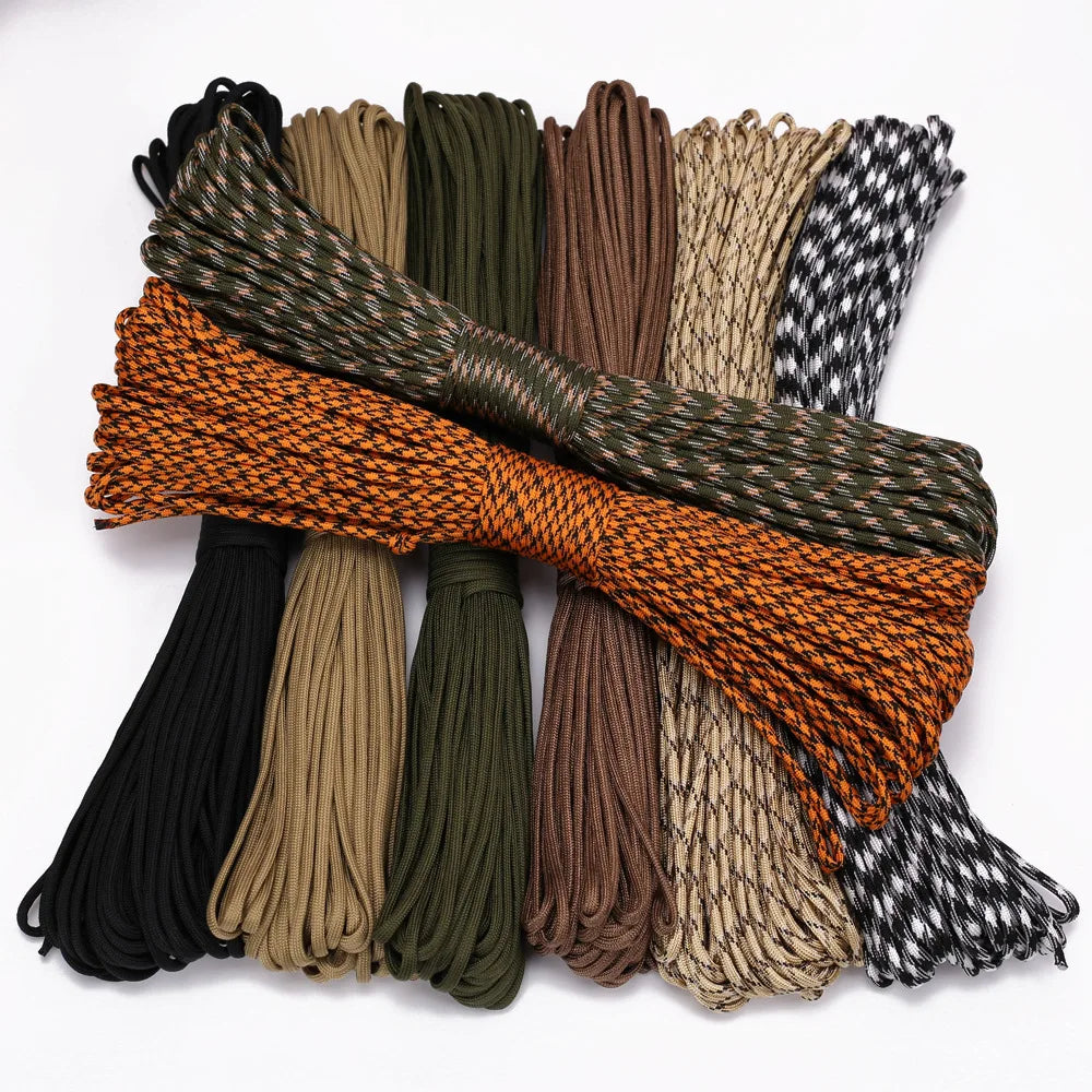 7 Strand Core Cord Rope - Durable 4mm Thick Outdoor Braided Multi-Functional with Tensile Strength Under 122lbs for Camping,DIY