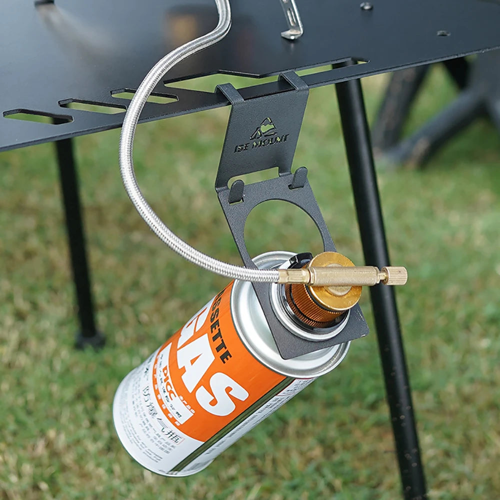 New Outdoor Canister Hanging Hook Metal Butane Gas Tank Hanger Clip Portable Tank Hanger Hook Camping Accessories Outdoor Tool