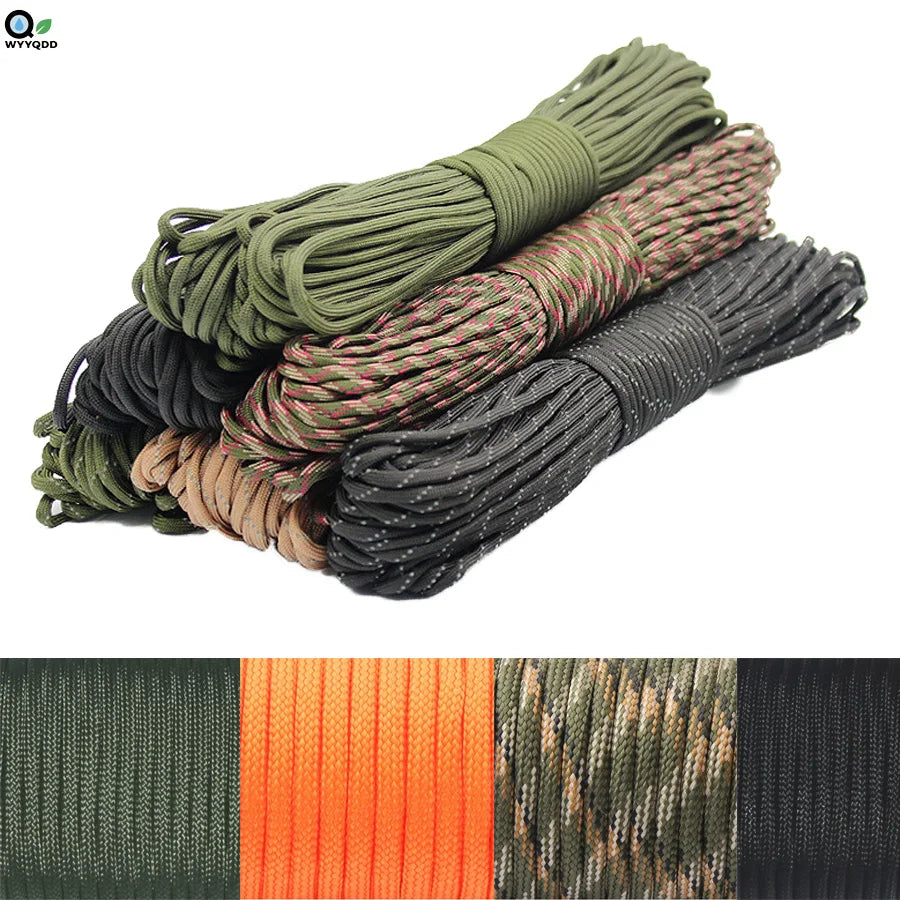7 Strand Core Cord Rope - Durable 4mm Thick Outdoor Braided Multi-Functional with Tensile Strength Under 122lbs for Camping,DIY