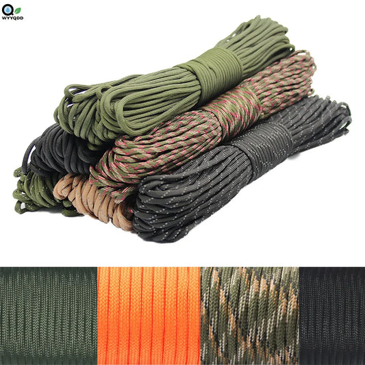 7 Strand Core Cord Rope - Durable 4mm Thick Outdoor Braided Multi-Functional with Tensile Strength Under 122lbs for Camping,DIY