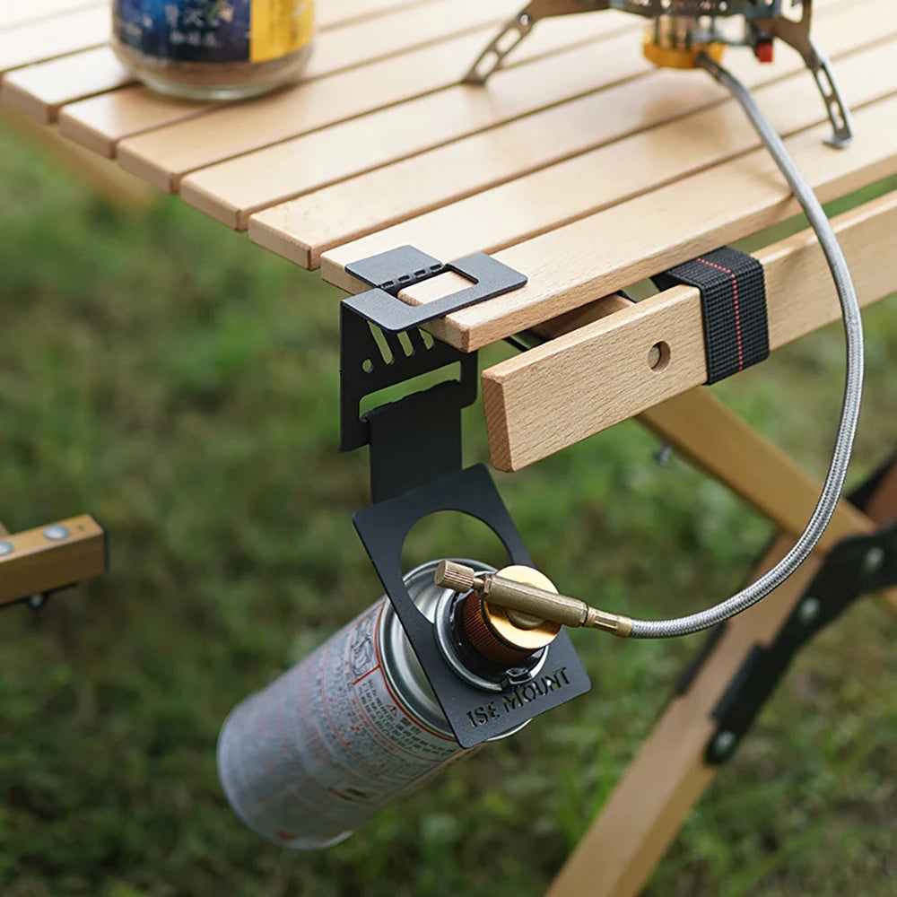 New Outdoor Canister Hanging Hook Metal Butane Gas Tank Hanger Clip Portable Tank Hanger Hook Camping Accessories Outdoor Tool