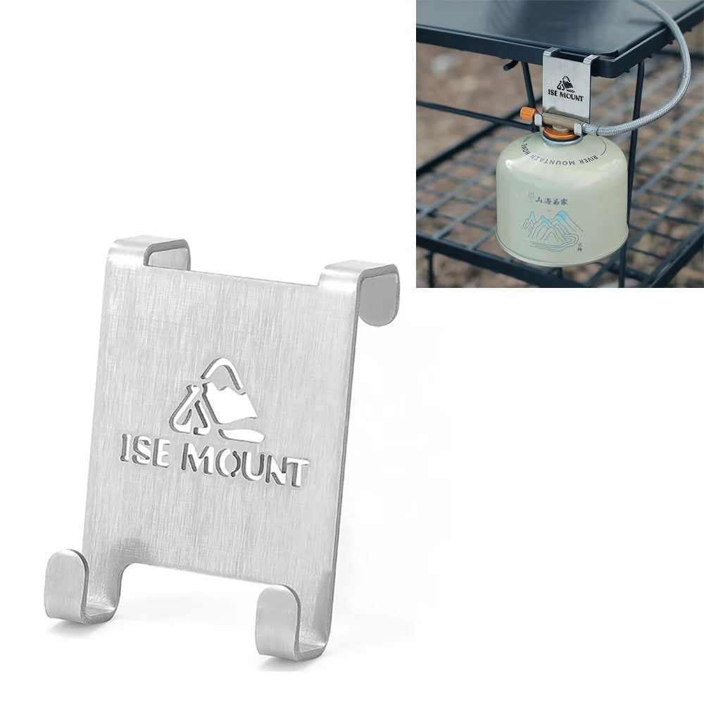 New Outdoor Canister Hanging Hook Metal Butane Gas Tank Hanger Clip Portable Tank Hanger Hook Camping Accessories Outdoor Tool