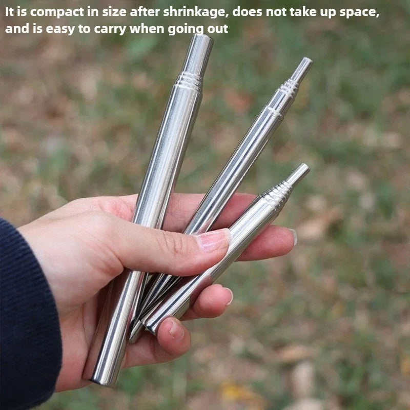 Outdoor Camping Blow Fire Tube Blowpipe Collapsible Tiny Beach Garden Tool Picnic Camping Equipment Blowing Fire Stick
