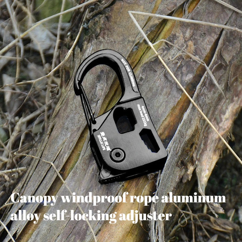 Aluminum Alloy Tent Rope Tensioner Heavy Duty Rustproof Lightweight Adjuster for Canopy Awning Wind Camping Accessories