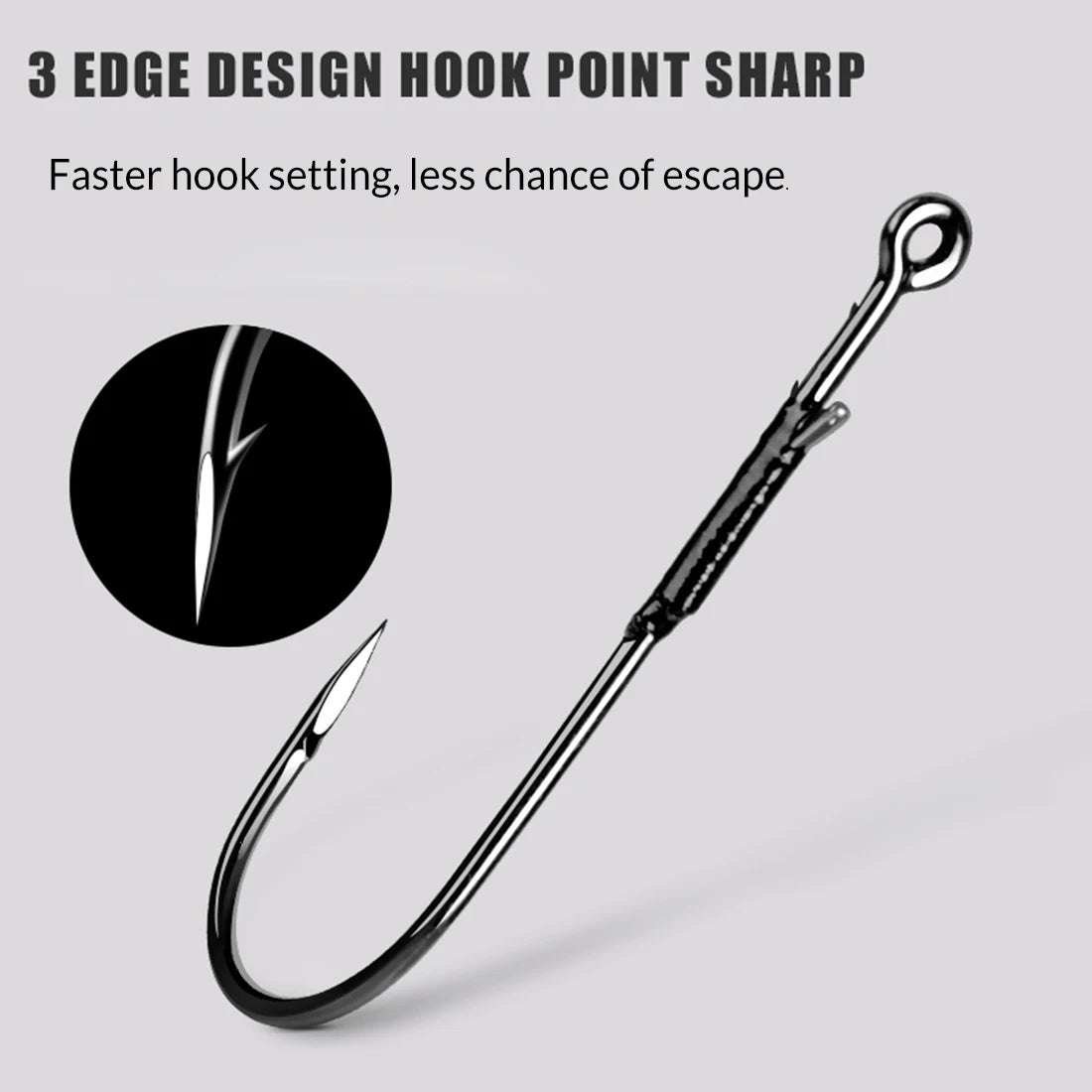 9KM Baitholder Worm Hook 10-30pcs Non-Offset Heavy Cover Hook for Bass Fishing Dual Barb Hook Punching Texas Drop Shot Neko Rig