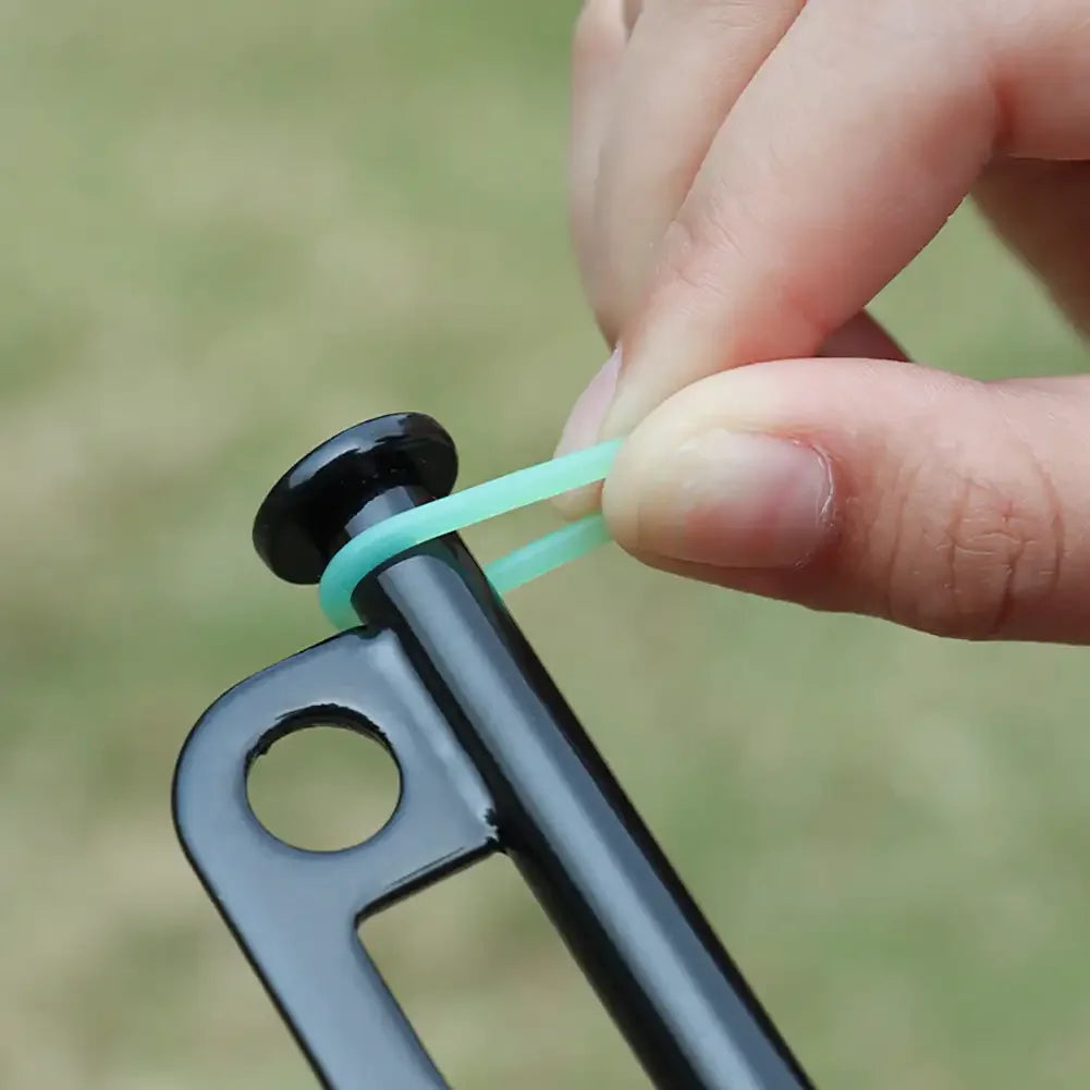5/10/30/50pcs Outdoor Ground Nail Luminous Ring Silicone Rubber O-ring Warning Ring For Camping Tent Nail Accessories