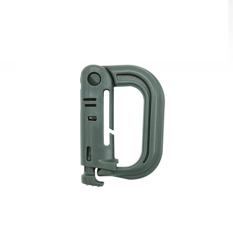 10/5/3/1PCS Outdoor Molle Carabiner D Locking Ring Plastic Clip Snap Type Ring Buckle Carabiner Keychain ITW Fastener Bag Buckle