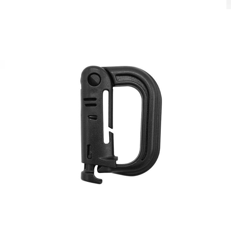 10/5/3/1PCS Outdoor Molle Carabiner D Locking Ring Plastic Clip Snap Type Ring Buckle Carabiner Keychain ITW Fastener Bag Buckle