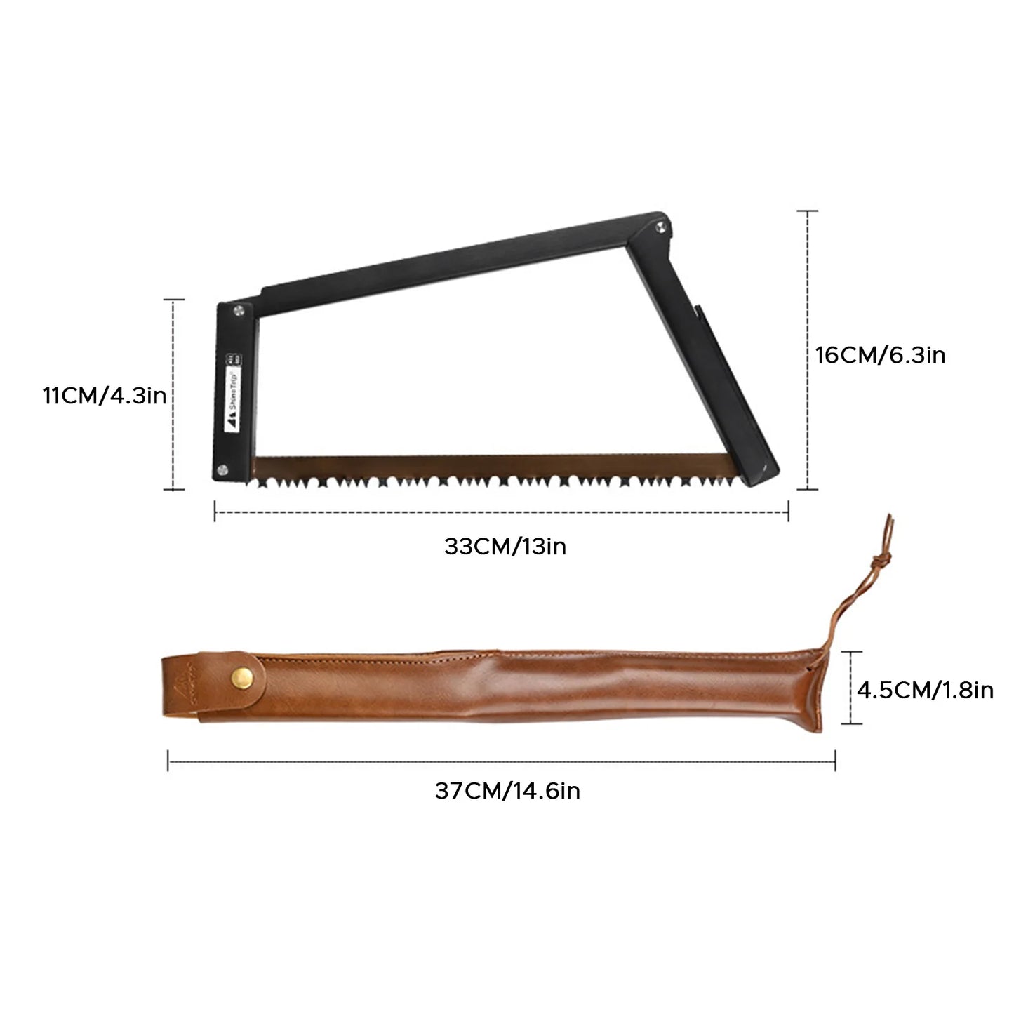 Folding Saw Lightweight Camping Survival Collapsible Bow Saw for Both Dry and Wet Wood Tree Cutting High Manganese Steel Blade