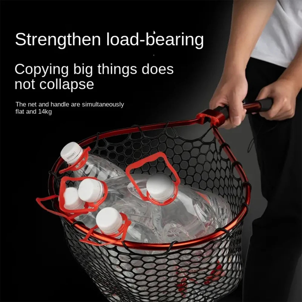 Fishing Landing Net with Telescoping Pole Handle Fish net Freshwater for Kids Men Women