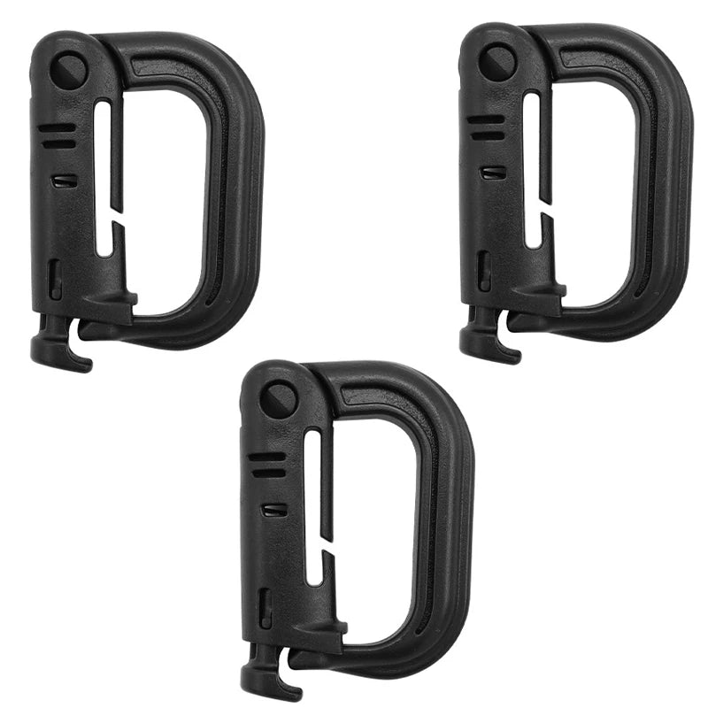 10/5/3/1PCS Outdoor Molle Carabiner D Locking Ring Plastic Clip Snap Type Ring Buckle Carabiner Keychain ITW Fastener Bag Buckle