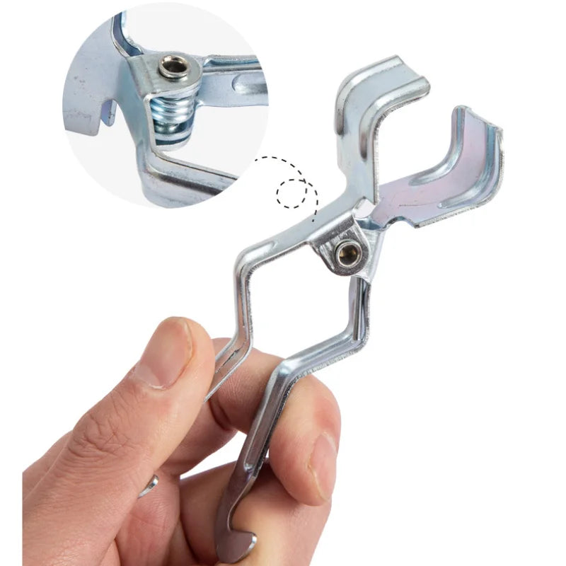1/2pcs Outdoor Metal Iron Clip Camping Tent Light Stand Hanging Hook Multi-function Hiking in The Wilderness Lamp Hanger Clamp