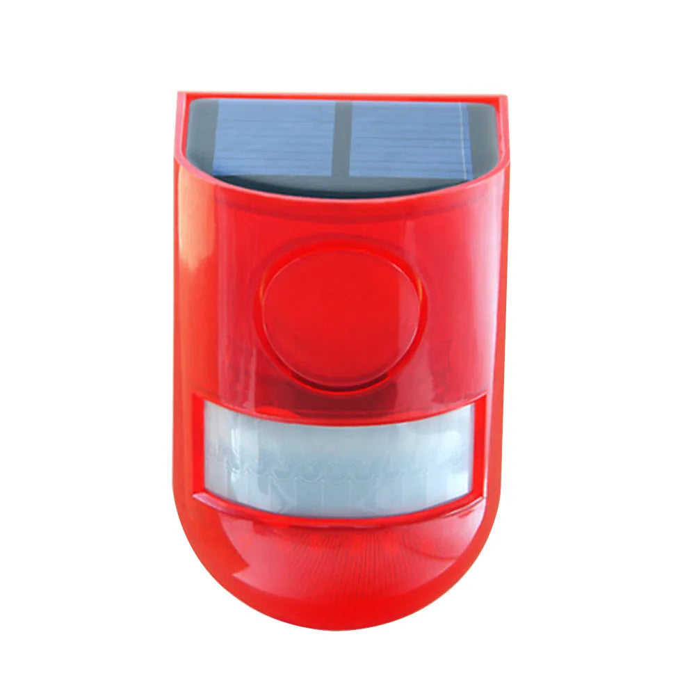Solar Infrared Motion Sensor Alarm Remote Control Security Alarm System Multifunctional Portable for Villa Farm Yard Garden