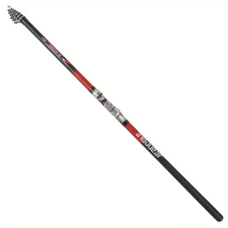 3.6-6.3m Red Rock Fishing Rod, 36T Carbon Fiber Material, Stylish Paint Finish, Suitable for Both Fresh and Saltwater Use
