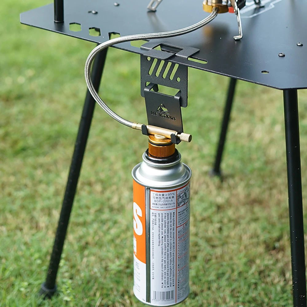 New Outdoor Canister Hanging Hook Metal Butane Gas Tank Hanger Clip Portable Tank Hanger Hook Camping Accessories Outdoor Tool