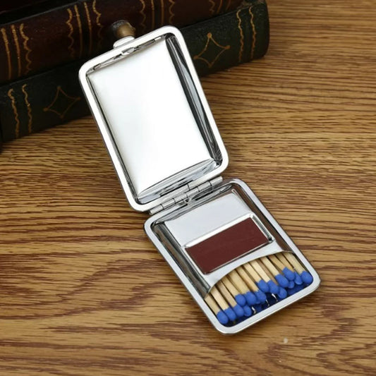 Vintage Metal Matchbox Waterproof Seal Portable Reusable for Camping Hiking Emergency Tools
