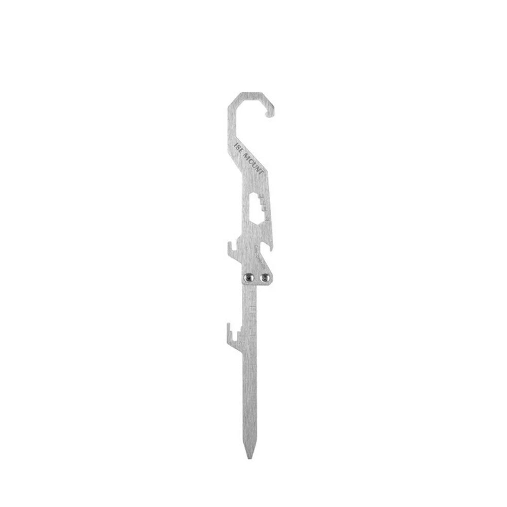 Outdoor Multifunctional Stainless Steel Hook Mosquito Coil Bracket Bottle Opener Measuring Ruler Foldable Insert Outdoor Summer