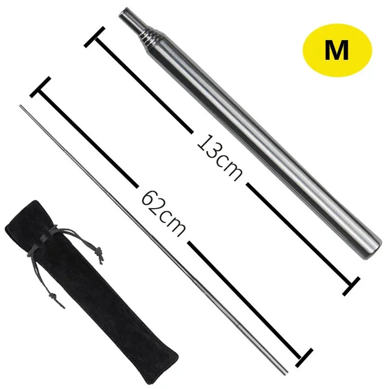 Outdoor Camping Blow Fire Tube Blowpipe Collapsible Tiny Beach Garden Tool Picnic Camping Equipment Blowing Fire Stick