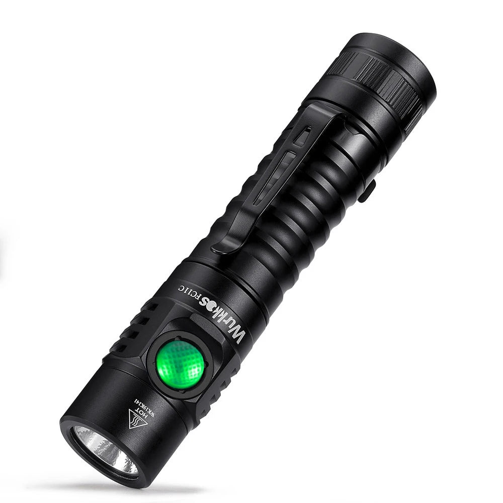 Wurkkos FC11C Nichia 519A Buck Circuit Hiking 18650 Flashlight Max output 1200 LM USB C Rechargeable EDC Torch
