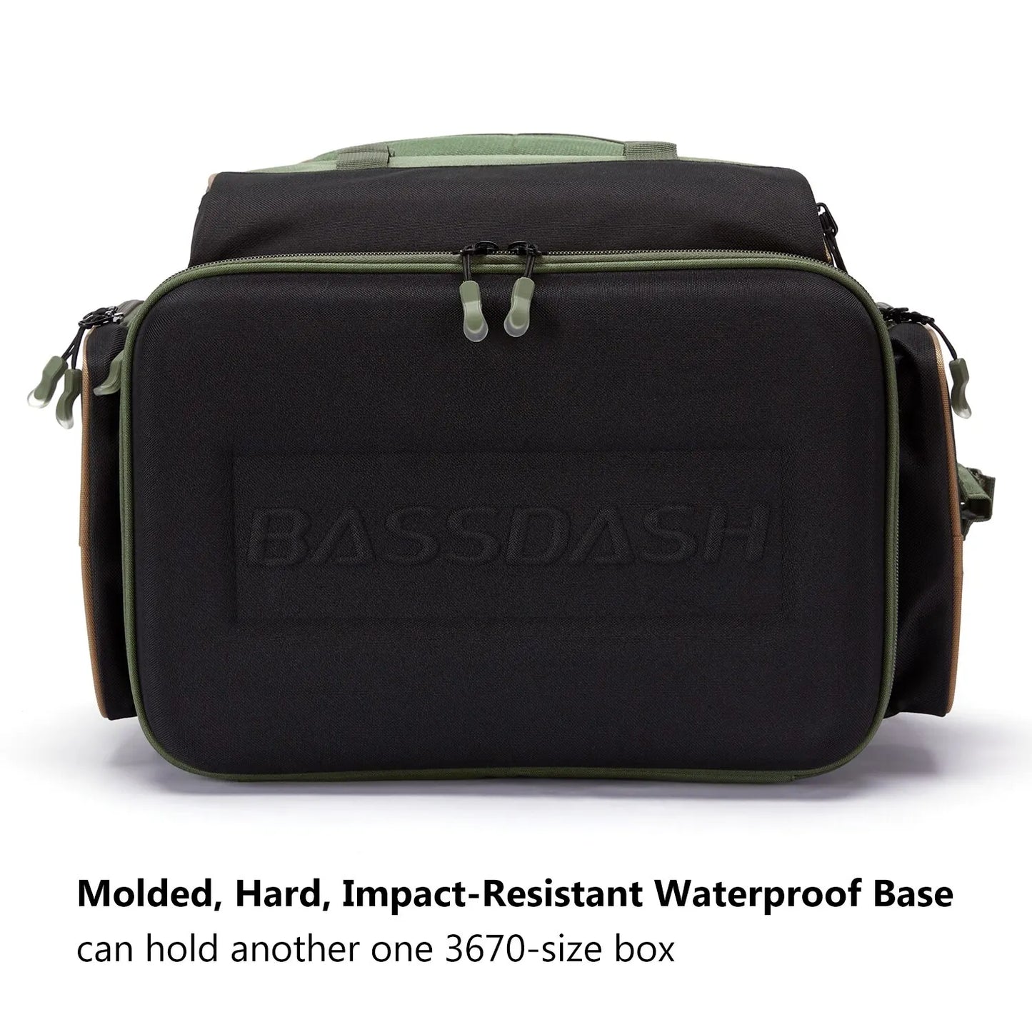 Bassdash Multifunctional Fishing Tackle Backpack Lightweight Tactical Soft Tackle Box with Protective Rain Cover