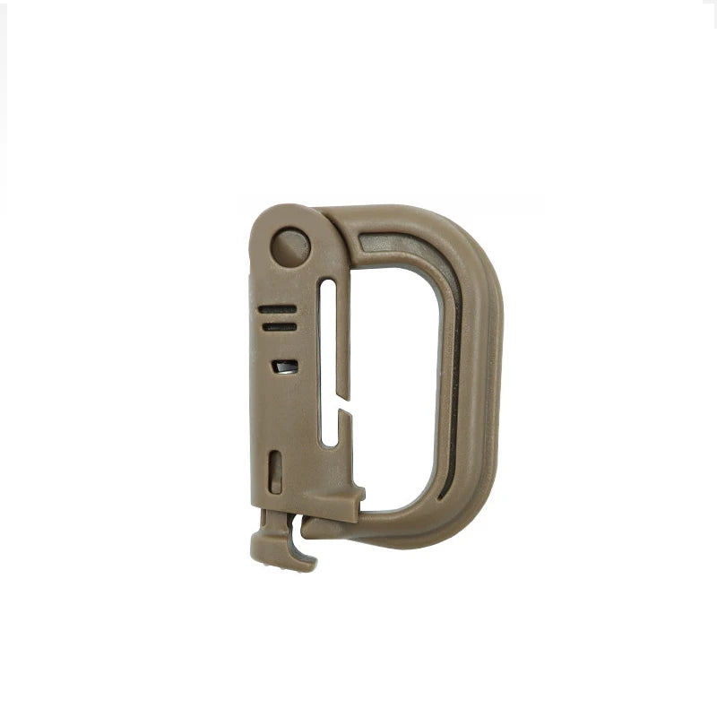 10/5/3/1PCS Outdoor Molle Carabiner D Locking Ring Plastic Clip Snap Type Ring Buckle Carabiner Keychain ITW Fastener Bag Buckle
