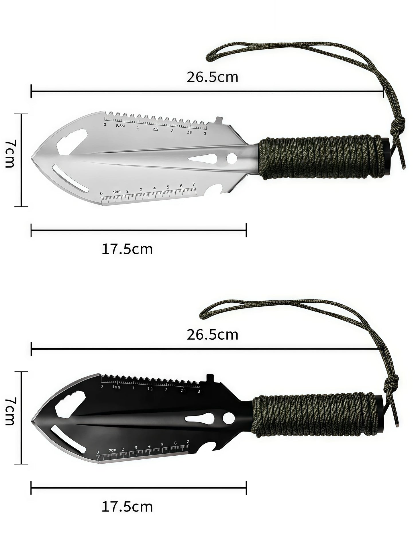 Portable Engineer Shovel - Ultralight Camping Trowel for Survival, Backpacking & Outdoor Digging Tool with Multifunction