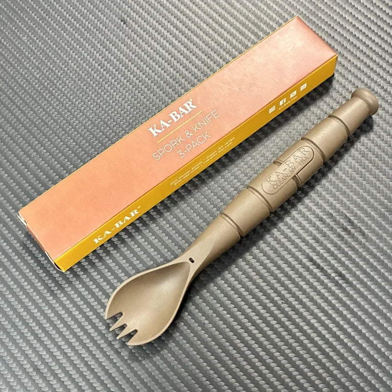 Mini Cutlery Set, Outdoor Multifunctional Tools, Fork Spoon Knife Combination, Camping and Hiking Essential Equipment