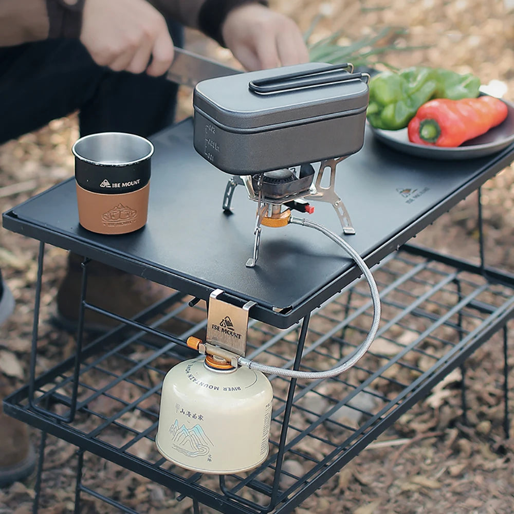 New Outdoor Canister Hanging Hook Metal Butane Gas Tank Hanger Clip Portable Tank Hanger Hook Camping Accessories Outdoor Tool