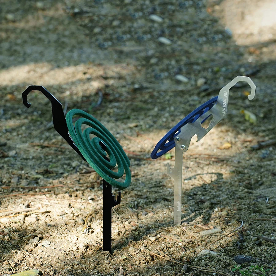 Outdoor Multifunctional Stainless Steel Hook Mosquito Coil Bracket Bottle Opener Measuring Ruler Foldable Insert Outdoor Summer