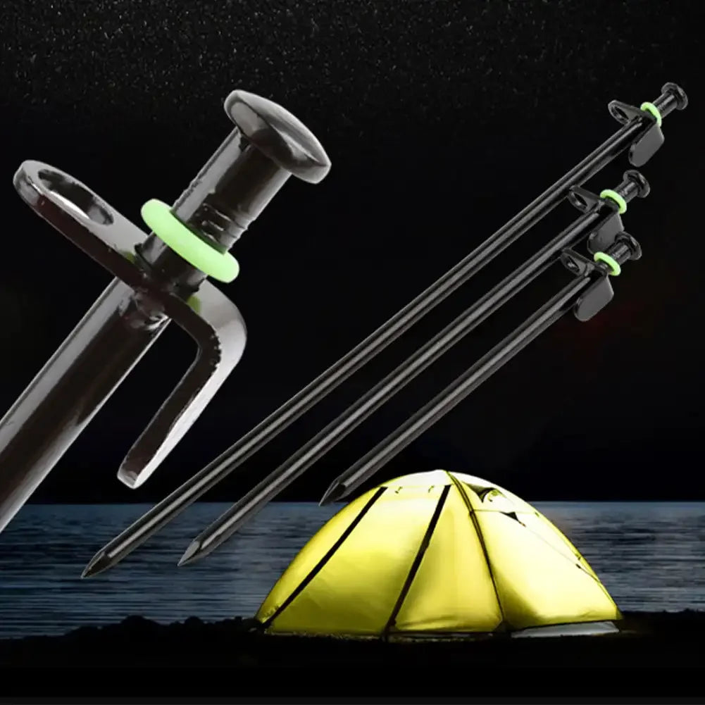 5/10/30/50pcs Outdoor Ground Nail Luminous Ring Silicone Rubber O-ring Warning Ring For Camping Tent Nail Accessories