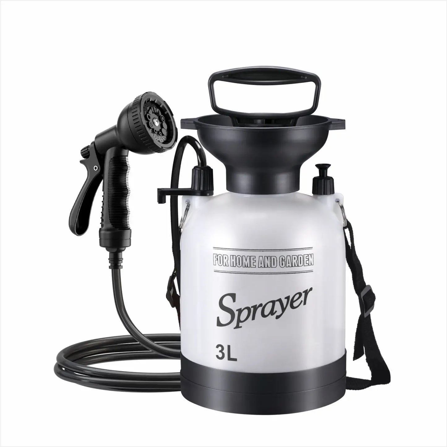 1PCS Outdoor Manual Camping Shower,3/5/8L Multi-functional Shower Pump for Pet Bath Car Wash,Portable Shower Tool with 3m Hose