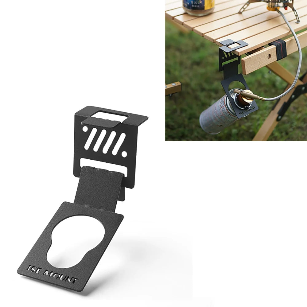 New Outdoor Canister Hanging Hook Metal Butane Gas Tank Hanger Clip Portable Tank Hanger Hook Camping Accessories Outdoor Tool
