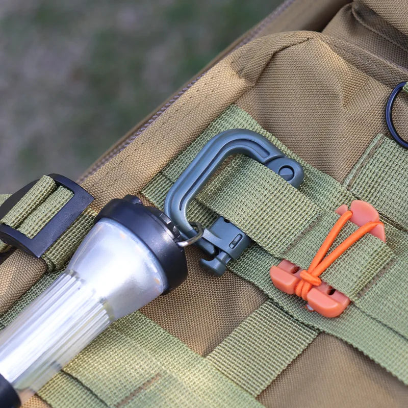 10/5/3/1PCS Outdoor Molle Carabiner D Locking Ring Plastic Clip Snap Type Ring Buckle Carabiner Keychain ITW Fastener Bag Buckle