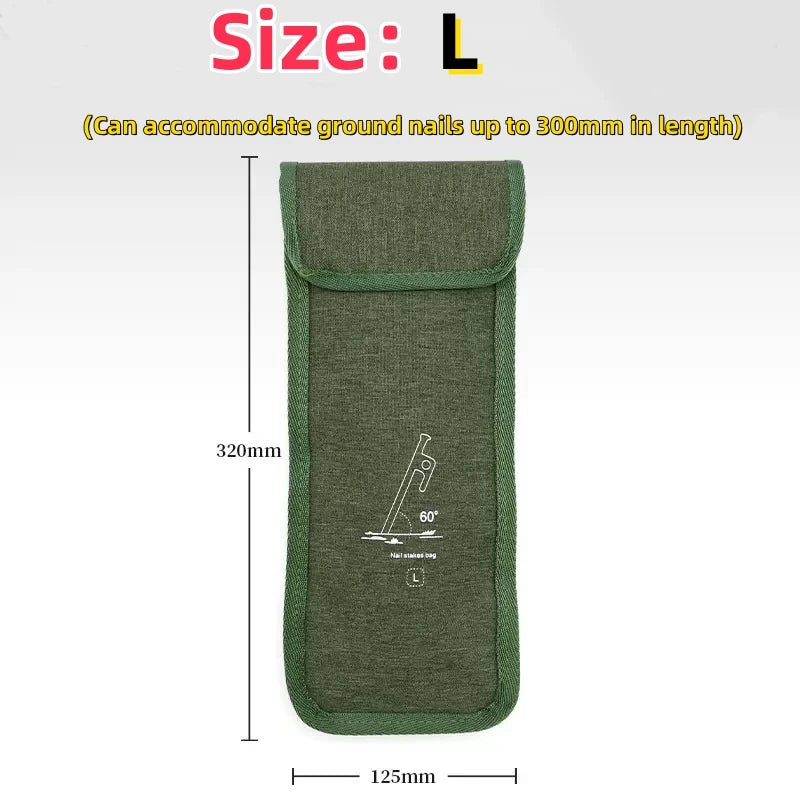 Outdoor Ground Nail Oxford Cloth Storage Bag Camping Kit Multifunctional  Travelling Camping Equipment Accessories Storage Bag ﻿