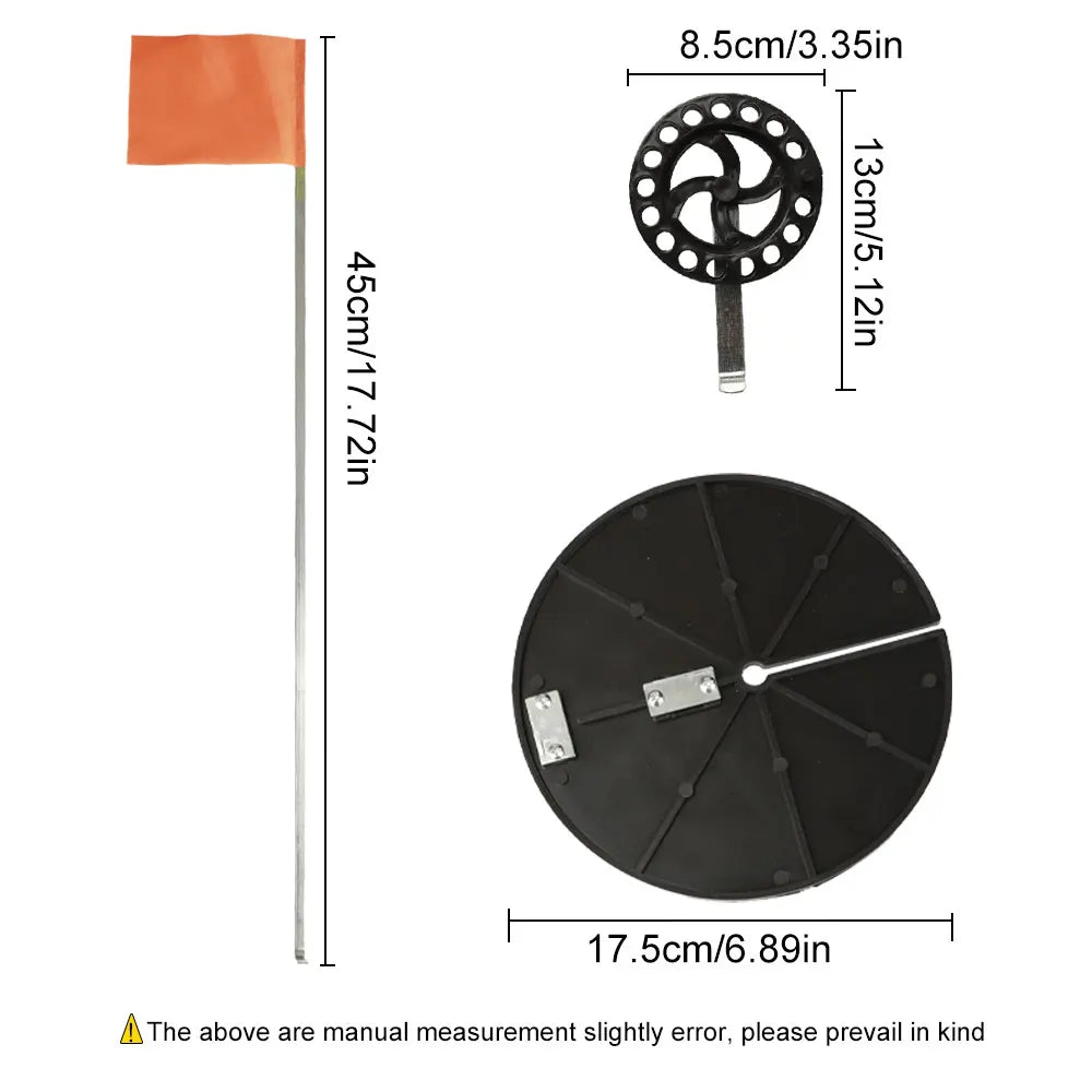FTK 2pcs/set Tip Up Winter Ice Fishing rod Convenient Braking System Ice Fishing Supply Fishing Accessories for Outdoor