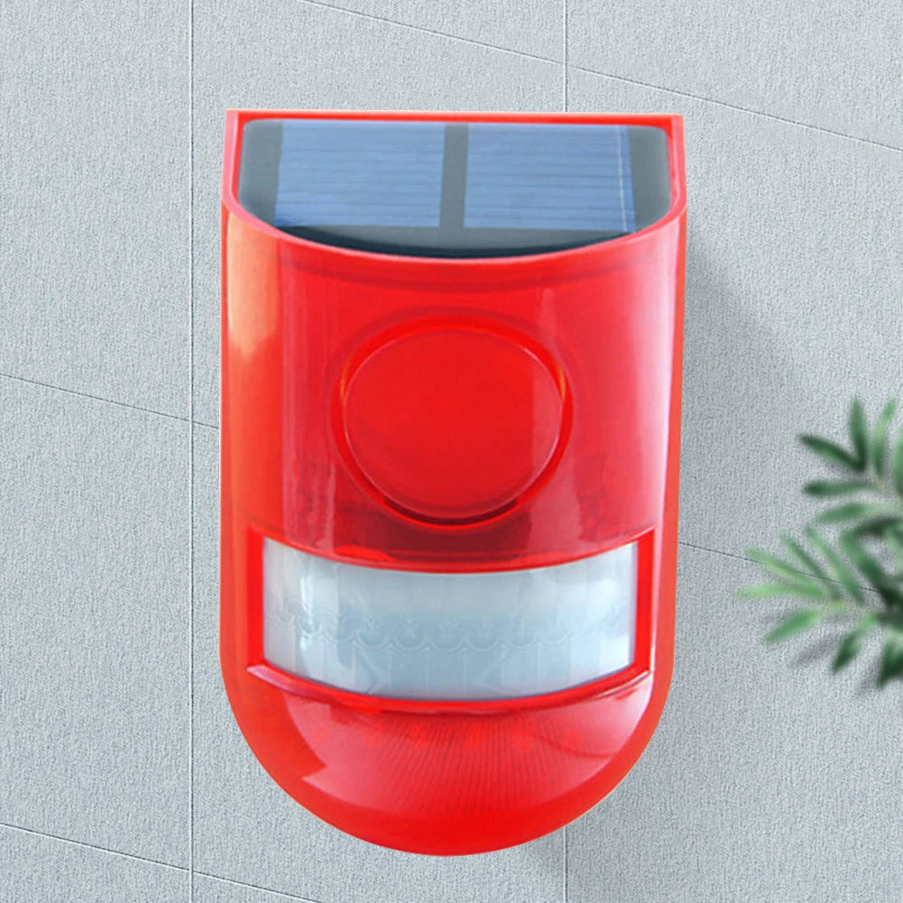 Solar Infrared Motion Sensor Alarm Remote Control Security Alarm System Multifunctional Portable for Villa Farm Yard Garden